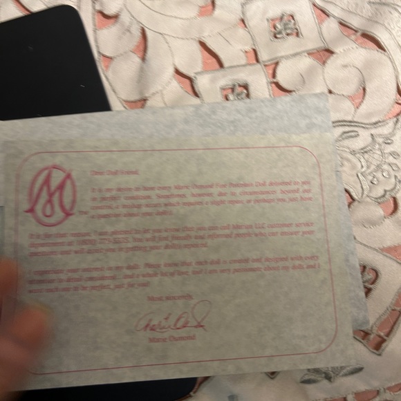 Marie Osmond’s Rose porcelain doll, “Child’s Play Rose”. She is a tottler. - Picture 5 of 10